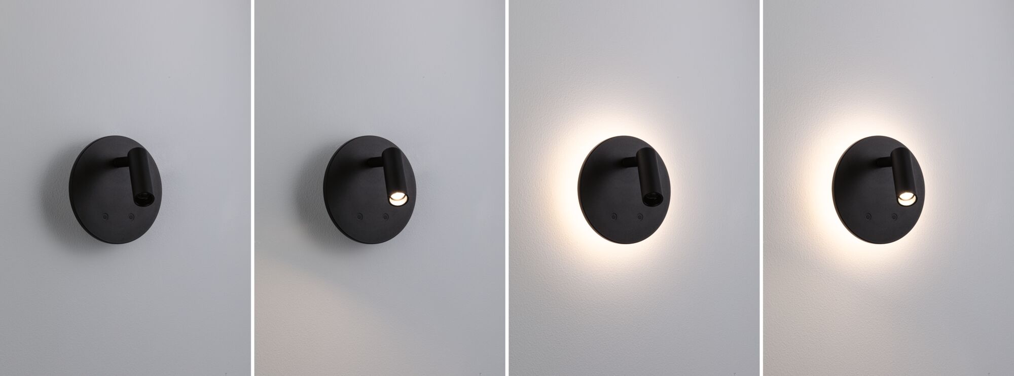 Mobilna lampa ścienna AIORA LED DIM 0,7W + backlight 0,6W 2700K 78 + 82lm USB-C Aku czarny / tworzywo sztuczne - obrazek 7