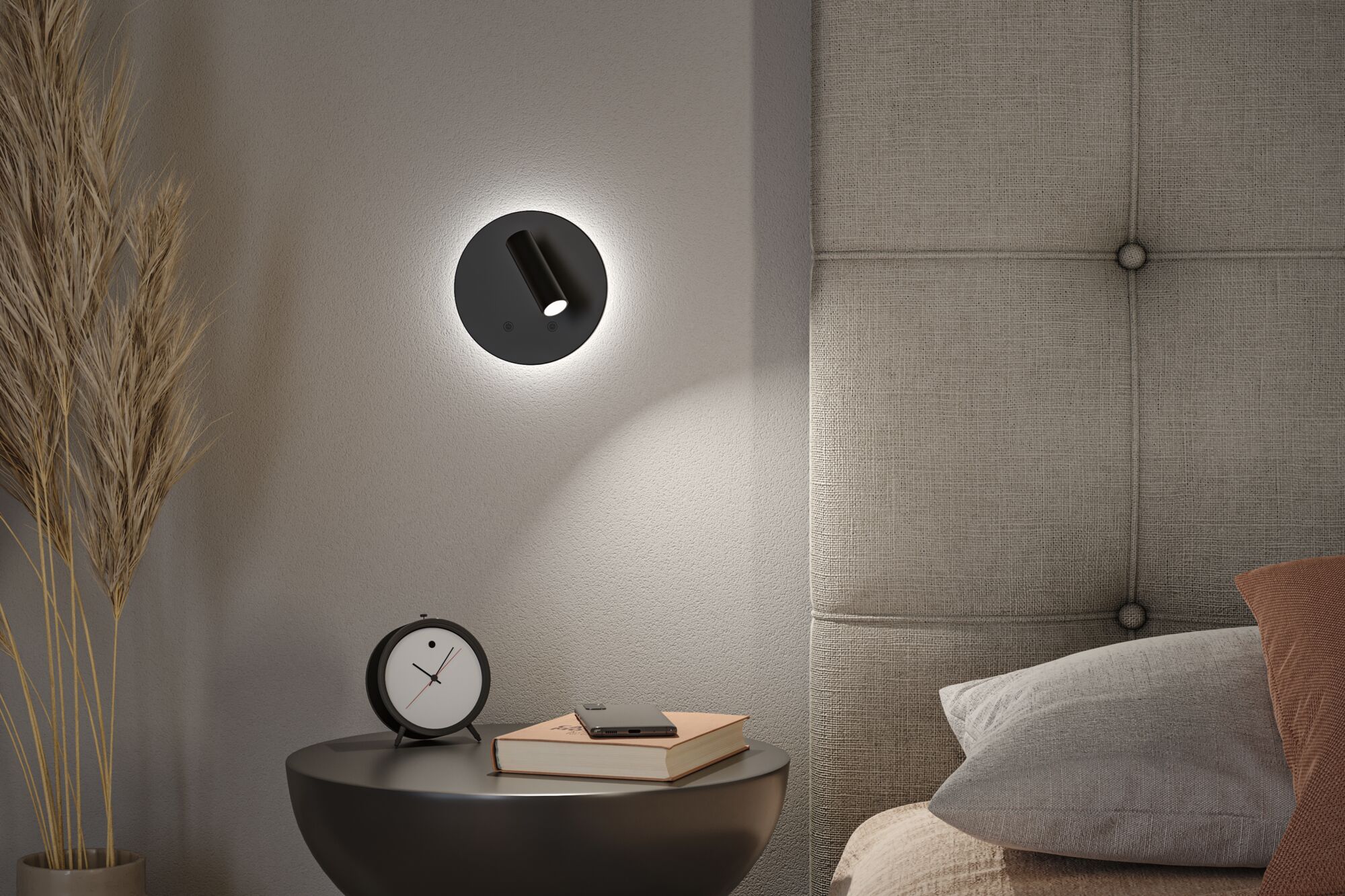 Mobilna lampa ścienna AIORA LED DIM 0,7W + backlight 0,6W 2700K 78 + 82lm USB-C Aku czarny / tworzywo sztuczne - obrazek 9