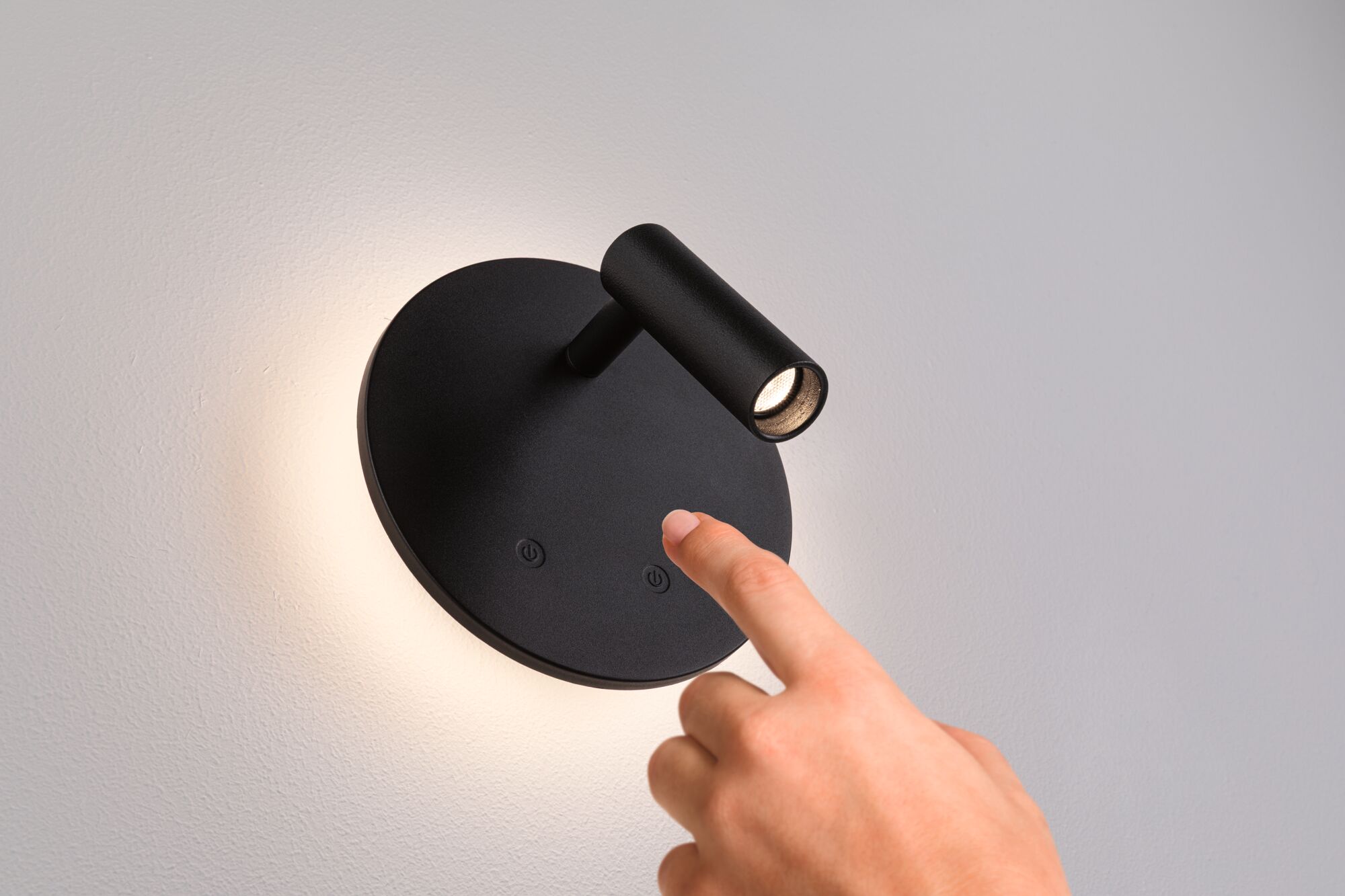 Mobilna lampa ścienna AIORA LED DIM 0,7W + backlight 0,6W 2700K 78 + 82lm USB-C Aku czarny / tworzywo sztuczne - obrazek 4