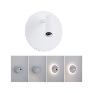 Mobilna lampa ścienna AIORA LED DIM 0,7W + backlight 0,6W 2700K 78 + 82lm USB-C Aku biały / tworzywo sztuczne