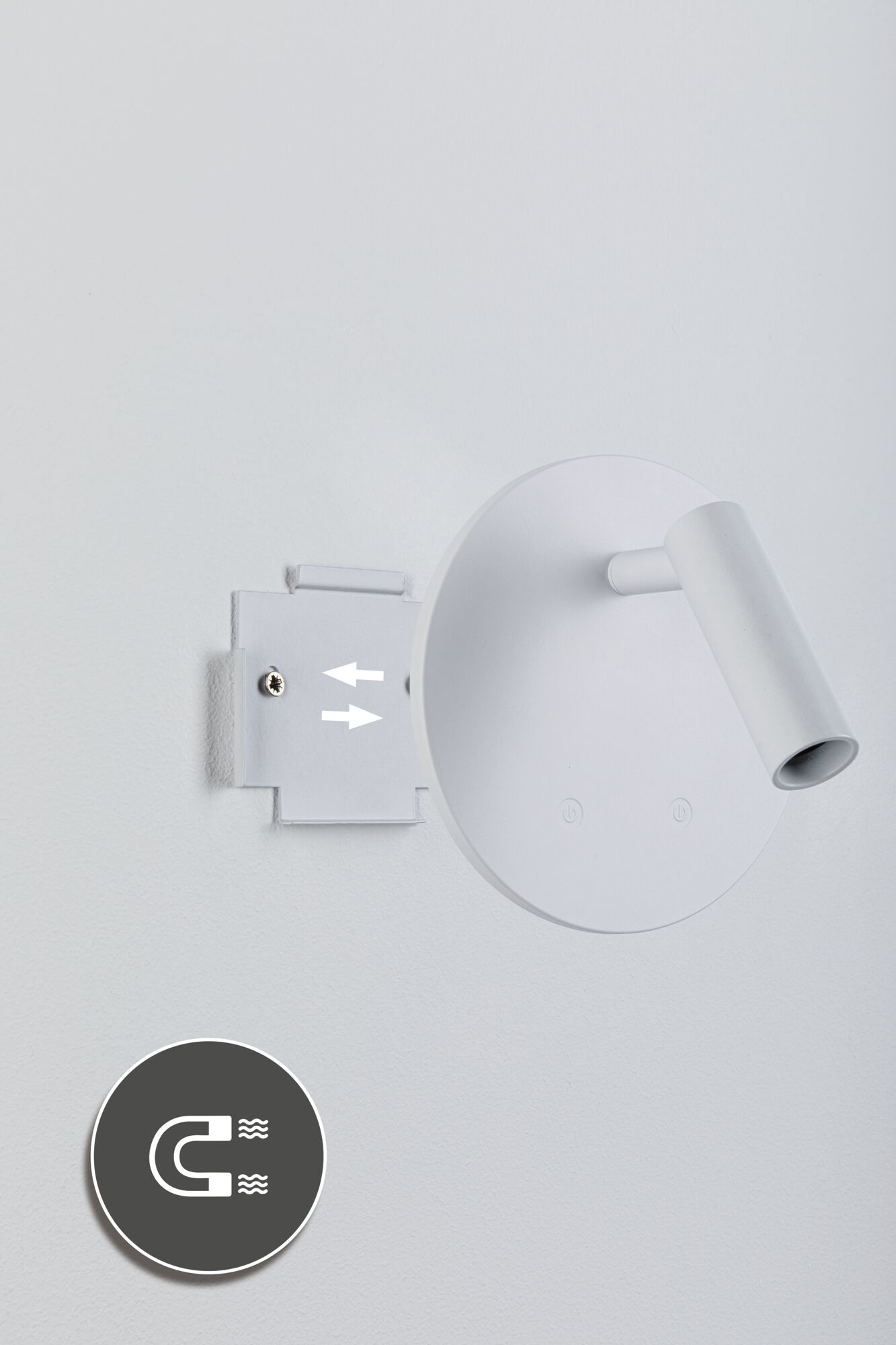 Mobilna lampa ścienna AIORA LED DIM 0,7W + backlight 0,6W 2700K 78 + 82lm USB-C Aku biały / tworzywo sztuczne - obrazek 6