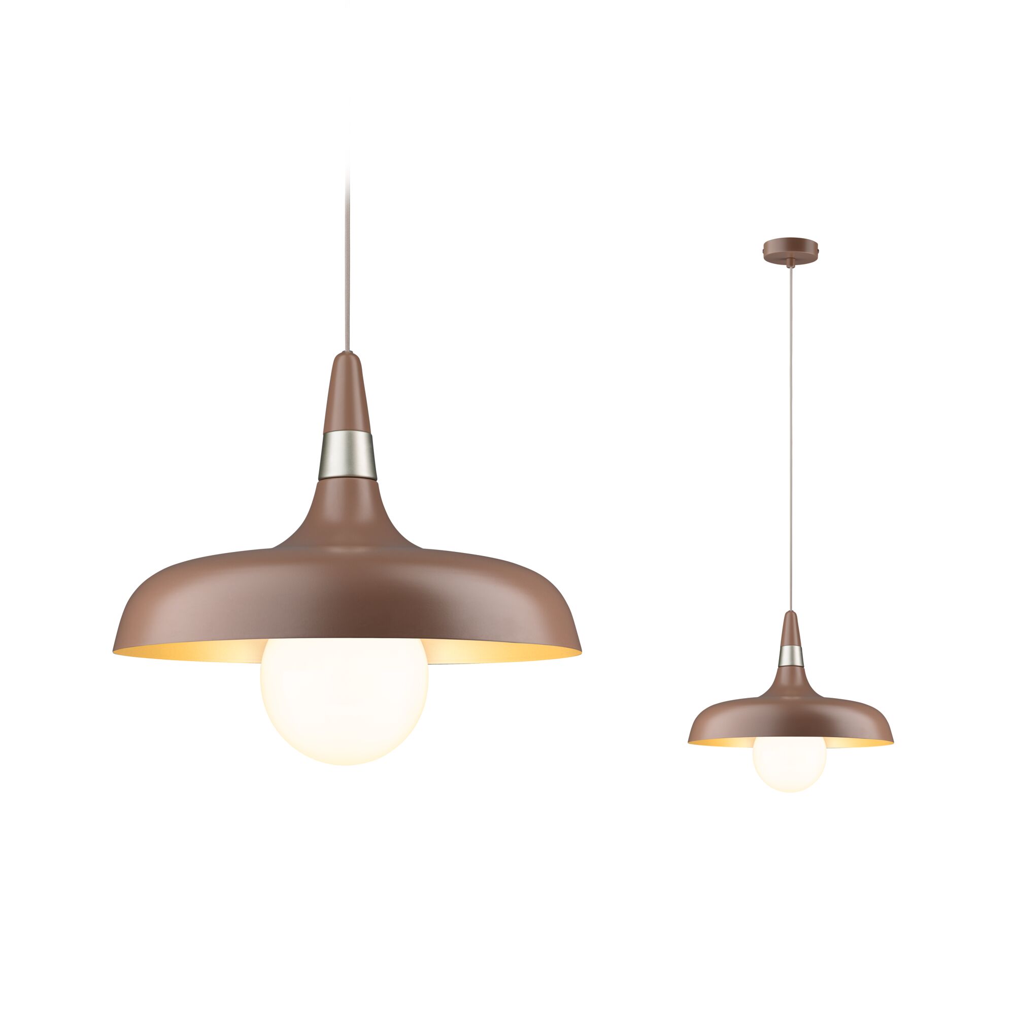 Lampa wisząca Neordic Juna 342mm max.20W E27 DIM 230V nugat / złoty / metal - obrazek 5