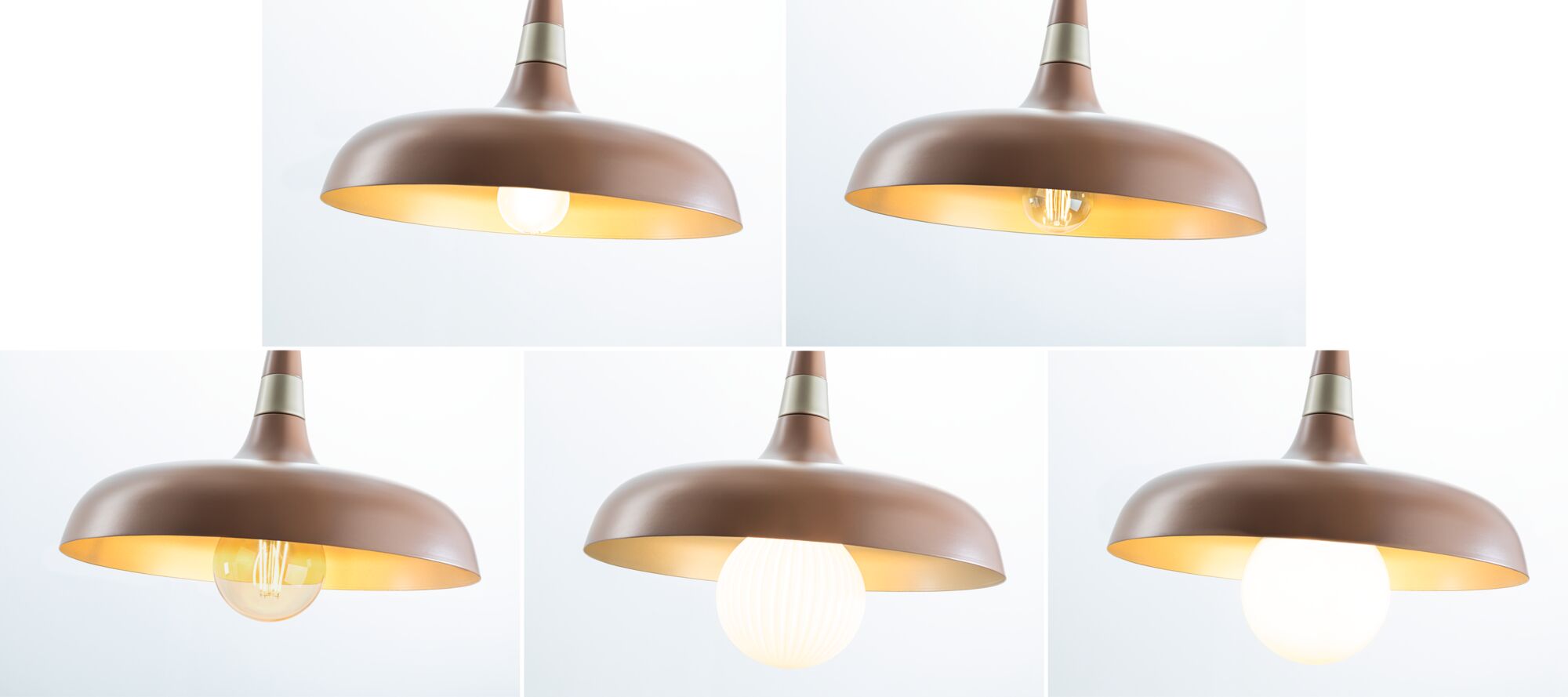 Lampa wisząca Neordic Juna 342mm max.20W E27 DIM 230V nugat / złoty / metal - obrazek 6