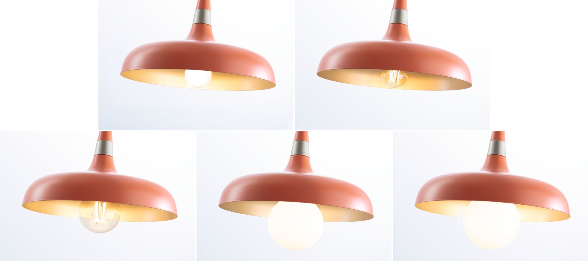 Lampa wisząca Neordic Juna 342mm max.20W E27 DIM 230V brzoskwiniowy / złoty / metal - obrazek 7