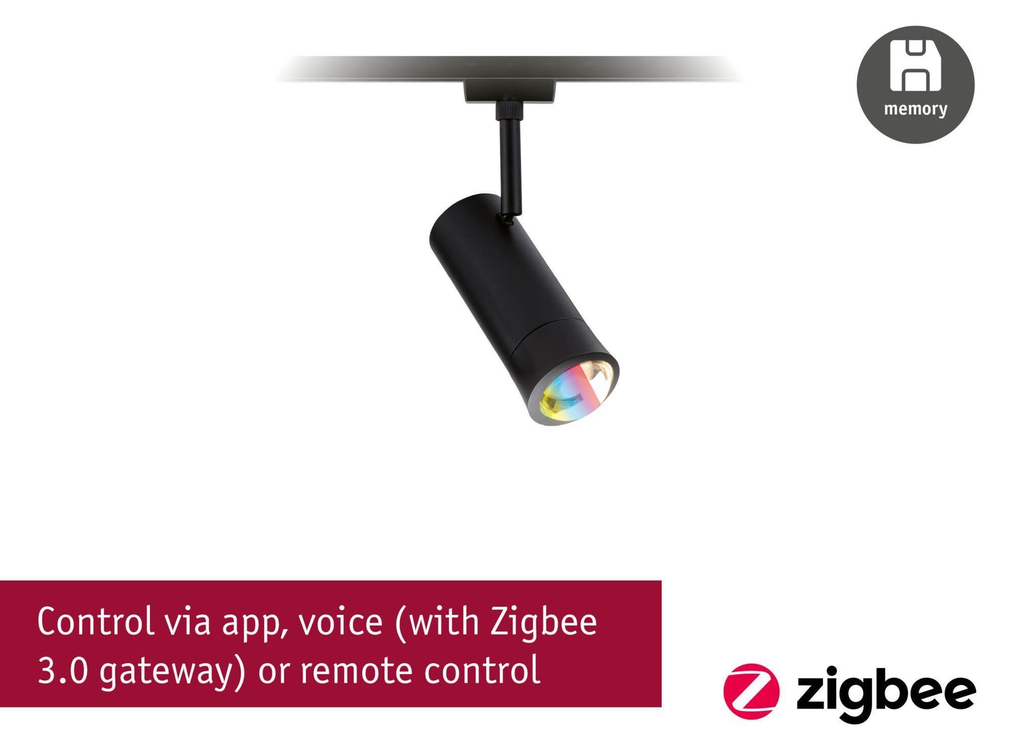 Urail SH Zigbee Tarie LED RGBW DIM Track Spotlight 4.5W 230lm 2700 - 6500 K 230V Black Matte / Plastic - Image 5