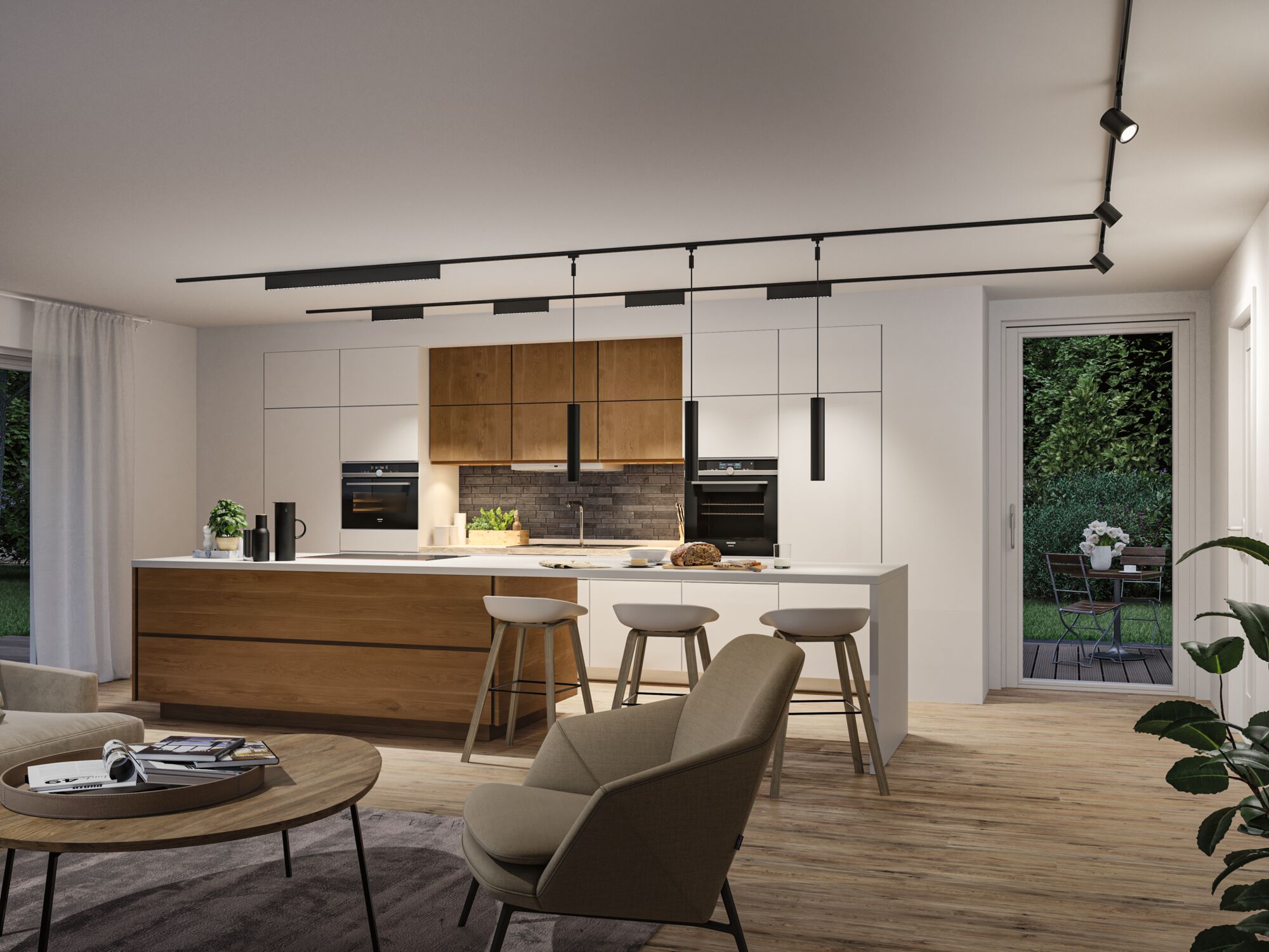 URail ZELOS LED 3-STEP DIM 10W 1050lm IP20 3000K 230V black matte / aluminum track fixture - Image 5