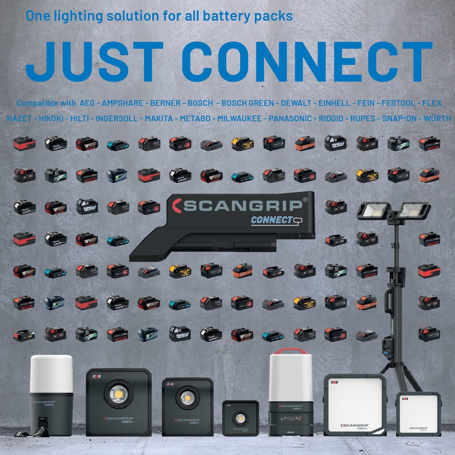 Akumulatorowa lampa budowlana 8000 lm ze zintegrowanym statywem Scangrip TOWER 8 CONNECT 03.6107C - obrazek 13