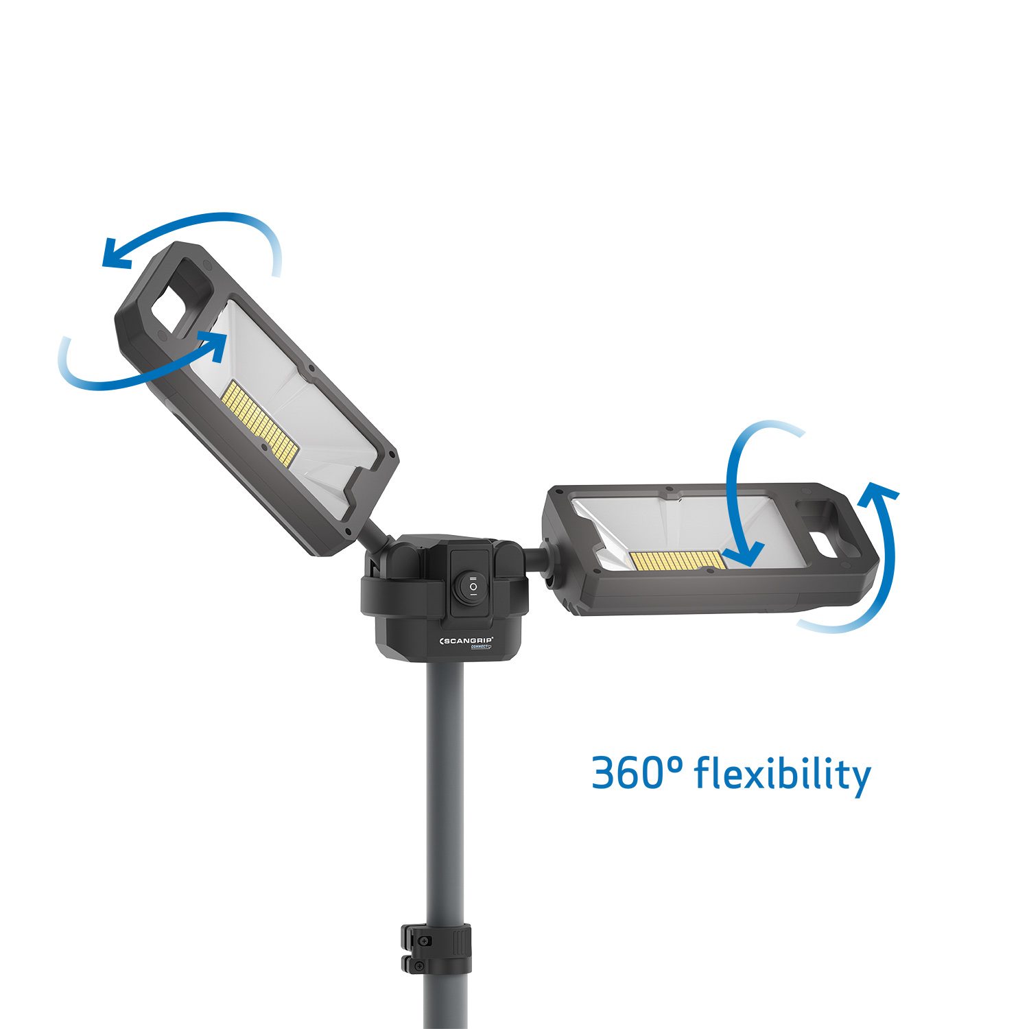 Akumulatorowa lampa budowlana 8000 lm ze zintegrowanym statywem Scangrip TOWER 8 CONNECT 03.6107C - obrazek 12