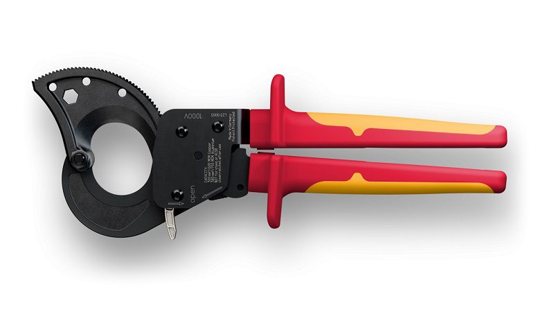 Nożyce zapadkowe VDE 1000V do kabli 260mm