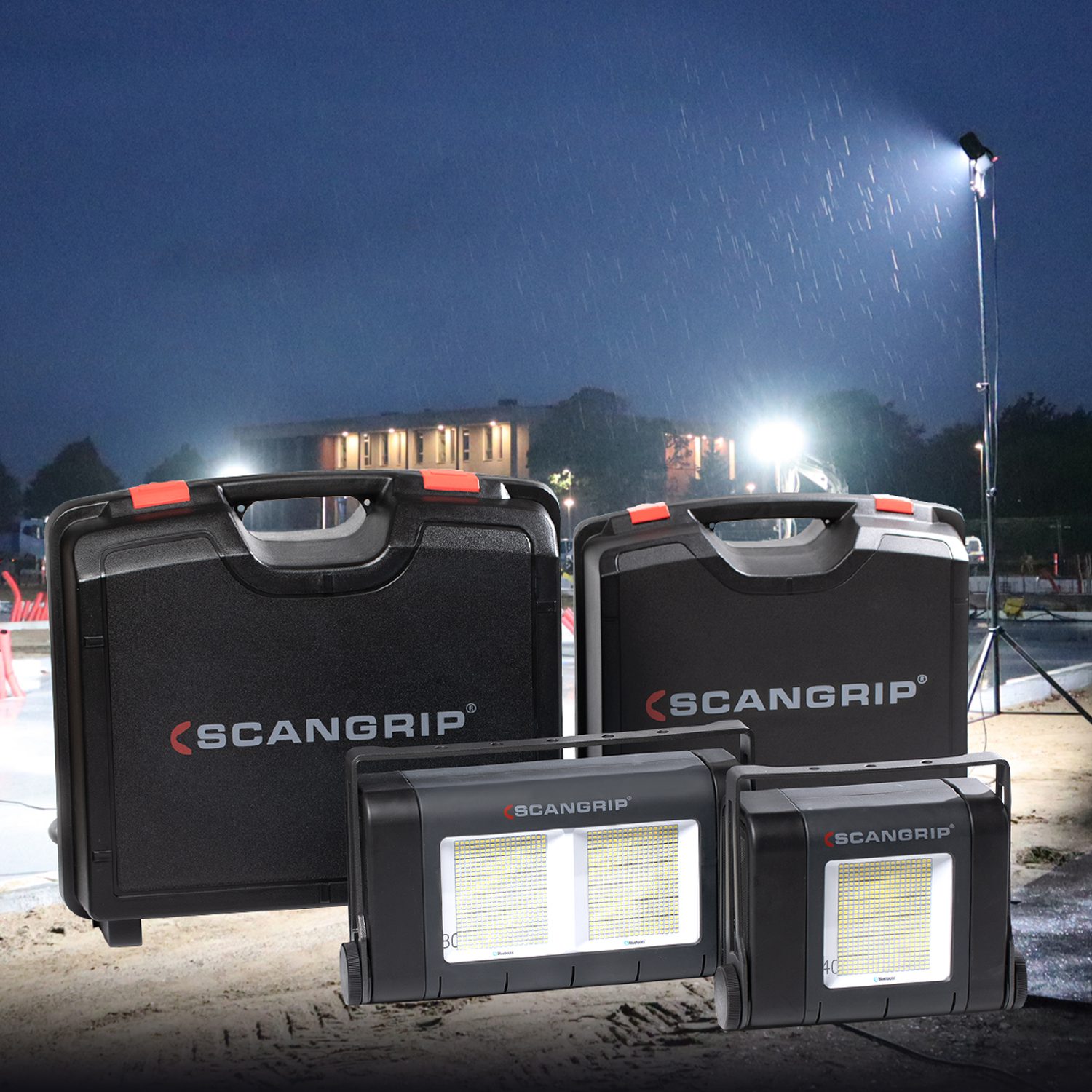 Scangrip SITE LIGHT 40 03.5268 Large Area Work Light 40000 lm in Transport Case 49.0389 - Image 6