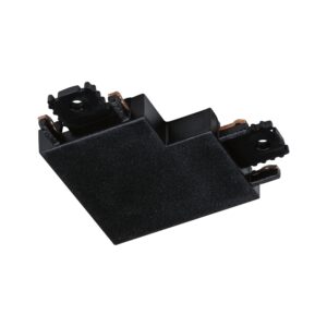 Łącznik szynowy L VEYA system 48V DC czarny matowy / tworzywo sztuczne