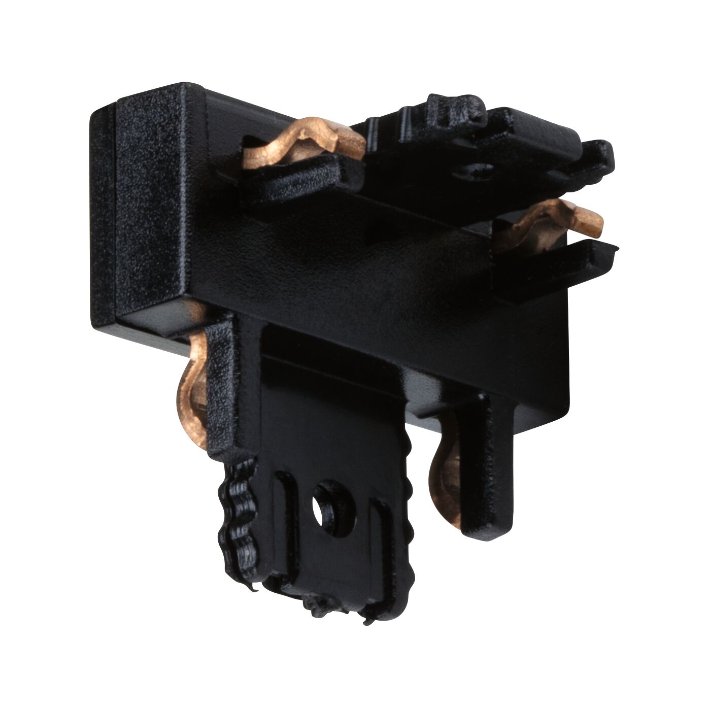 Łącznik szynowy L ściana sufit VEYA system 48V DC czarny matowy / tworzywo sztuczne