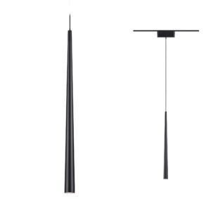 Suspended fixture on track VEYA LYREN LED 5W 600lm IP20 3000K 48V DC matte black / aluminum