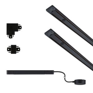 Zestaw bazowy systemu szynowego VEYA czarny matowy / aluminium