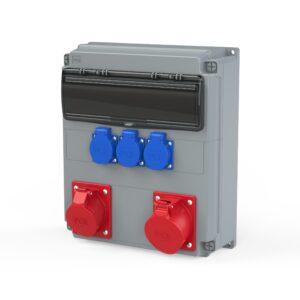 OPOLE ROZDZIELNIA BUDOWLANA STACJONARNA 32A/5P 16A/5P 3GS 16A 230V BEZ ZABEZPIECZEŃ