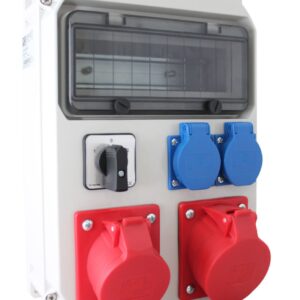 ECOLINE ROZDZIELNIA BUDOWLANA STACJONARNA Z TWORZYWA 32/5 16/5 2X230V L-O-P