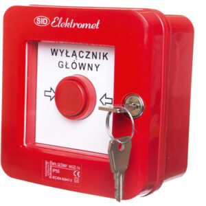 WGZ-1S WYŁĄCZNIK GŁÓWNY, NATYNKOWY, SAMOCZYNNY, Z ZAMKIEM 2 TORY PRĄDOWE 12A NC-NO