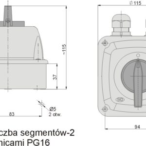 BOW 40-13 0-1 CURVED CONNECTOR OB 40A IP65