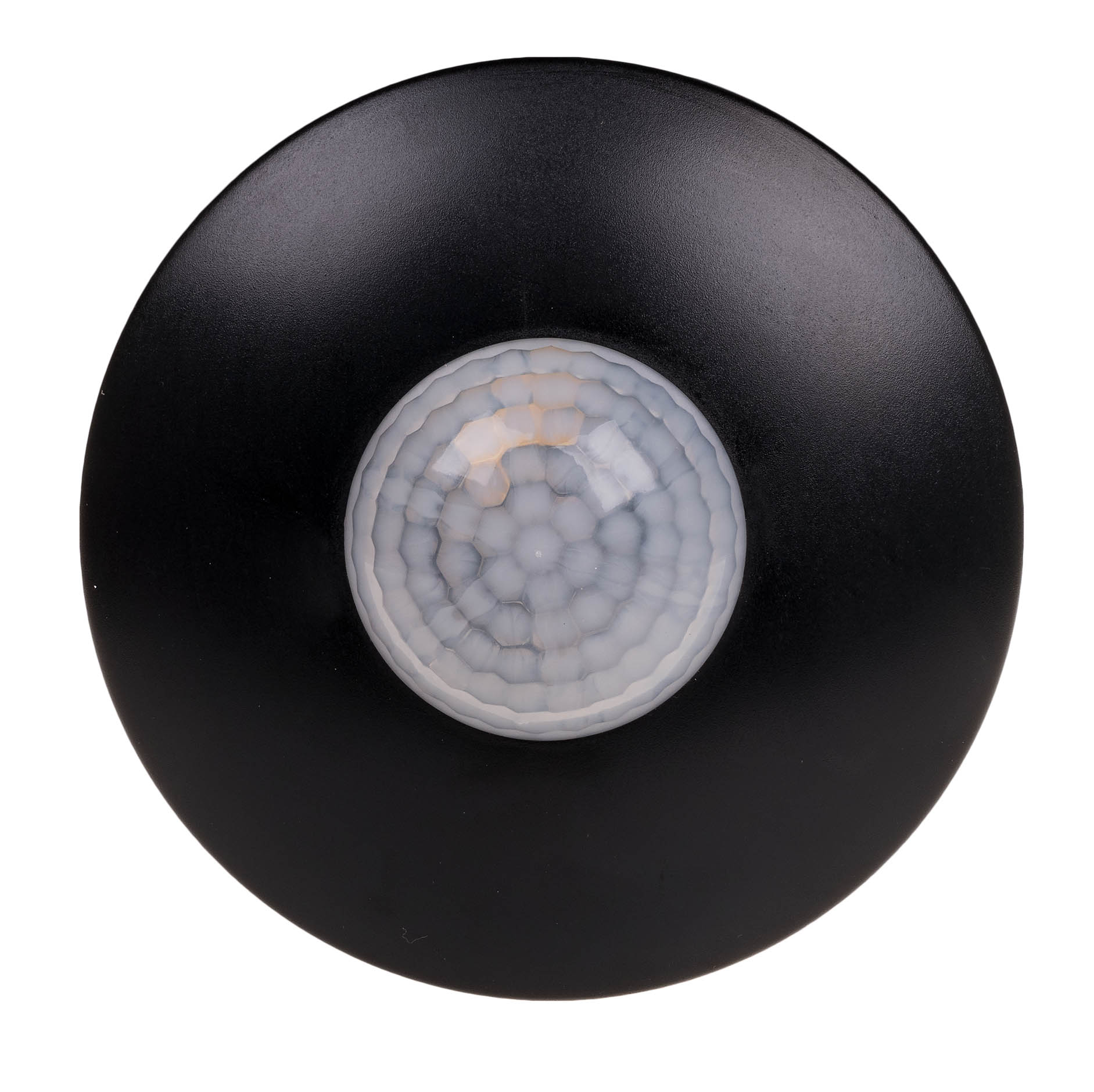 DR-06B CZARNY CZUJNIK RUCHU SUFITOWY 360ST 5M 10-2000LX 1200W/300W/150W IP40 230V AC MONTAŻ NT