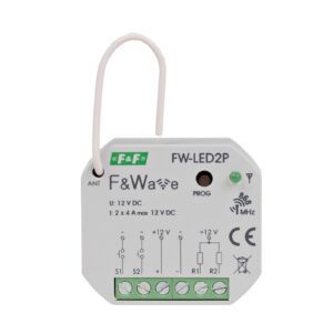 FW-LED2P RADIOWY DWUKANAŁOWY STEROWNIK LED 12V - PDT 10÷16V DC