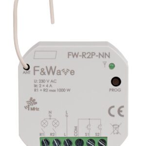 FW-R2P-NN RADIOWY PODWÓJNY PRZEKAŹNIK WIELOFUNKCYJNY DO INSTALACJI BEZ PRZEWODU NEUTRALNEGO