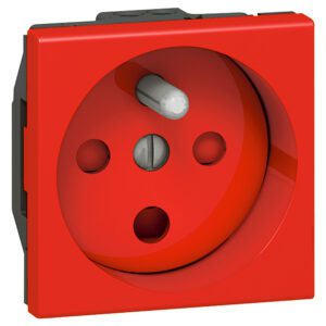 M45 CZERWONY GNIAZDO 2M 1X Z/U PROSTE DATA Z BLOKADĄ NA KLUCZ ZACISKI ŚRUBOWE 16A 250V