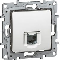 NILOE 2 MODULE WHITE COMPUTER SOCKET 1X UAE 8 CAT.6 UTP FLAT