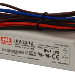 LPV LED POWER SUPPLY 20W 0.84A 90-264V AC / 24V DC IP67