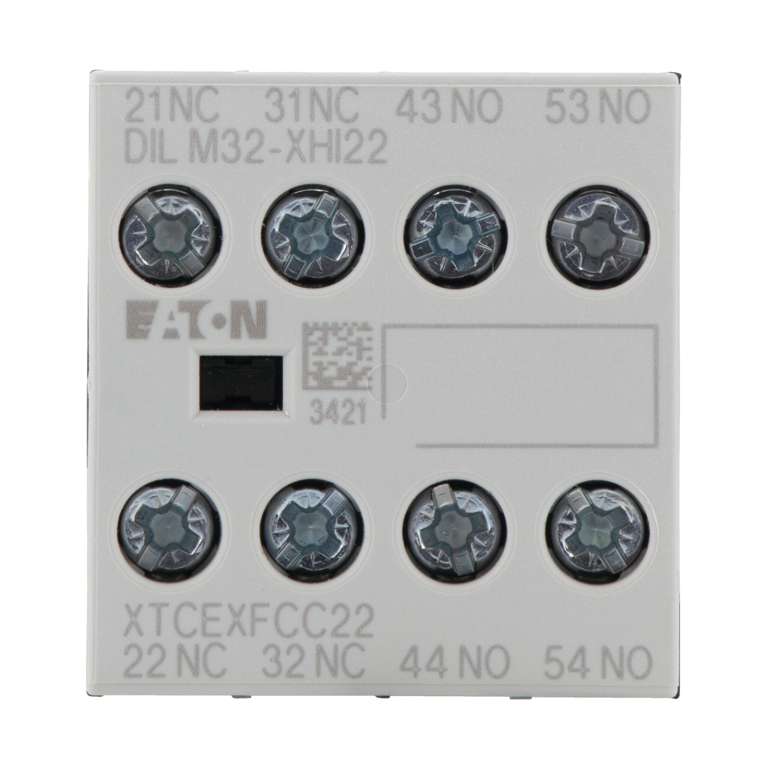 DILM 32-XHI22 AUXILIARY CONTACT BLOCK 2Z+2R FRONT MOUNTING SCREW TERMINALS