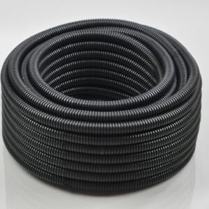 RKSGV 25-50 CZARNY RURA KARBOWANA PESZEL PVC UV FI25/19 Z PILOTEM 750N