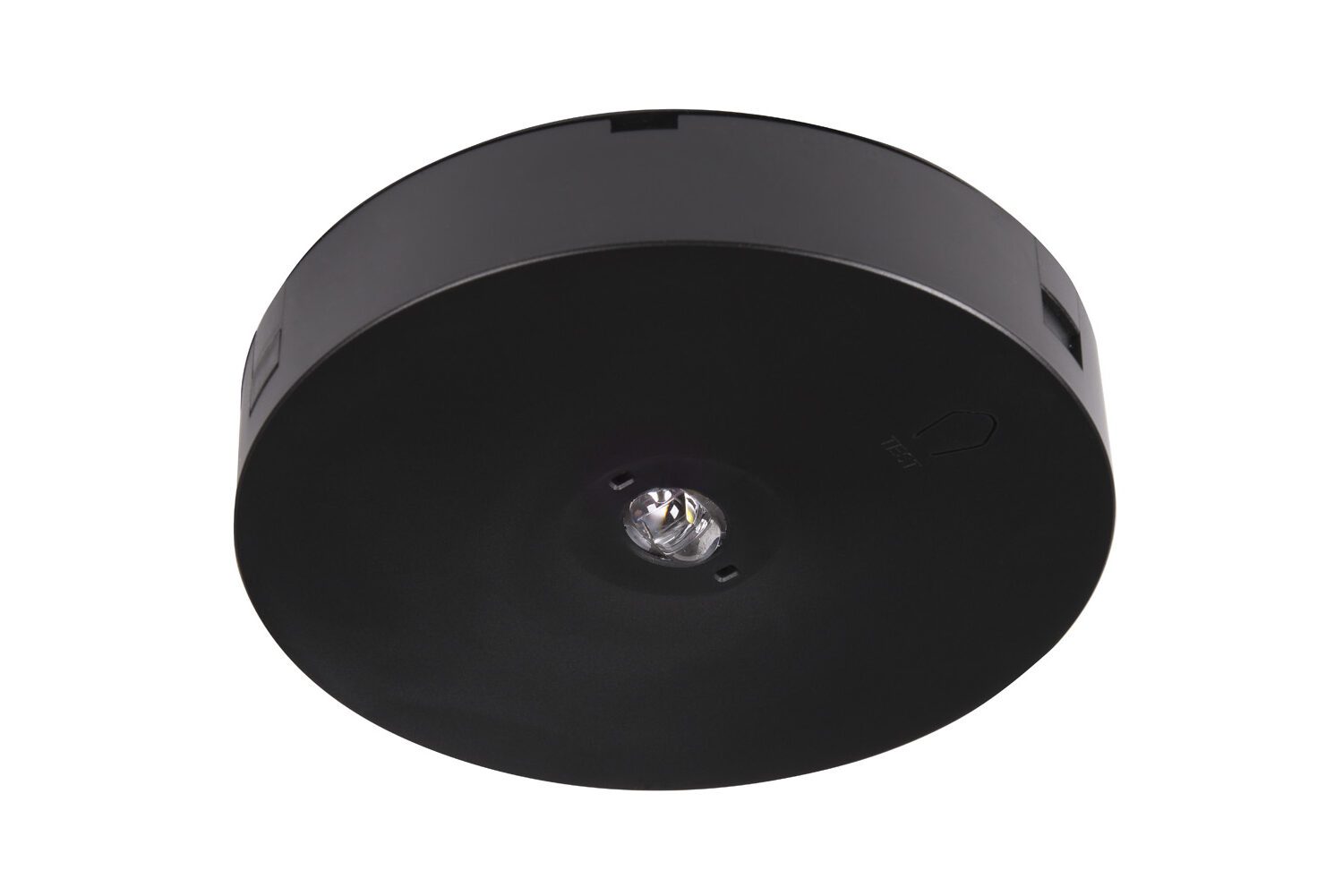 STARLET ROUND BLACK EMERGENCY LIGHT LED NT 1.5W 147LM 3H SC NM MT IP20 FI145 PC