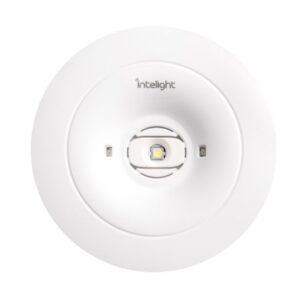 STARLET ROUND WHITE NETWORK-EMERGENCY LUMINAIRE PT LED 4W 160LM 1H SO M MT IP20 FI80 PC/ ABS