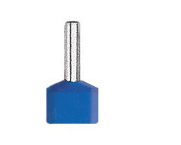 TV   2.5-12/100 KOŃCÓWKA TULEJKOWA 2X IZOLOWANA NIEBIESKI