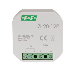 ZI-20-12P ZASILACZ IMPULSOWY DO PUSZKI, 12V, 20W