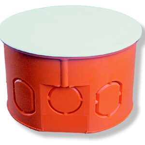 Z 80KF PUSZKA INSTALACYJNA PT 1X FI80 50MM Z DEKLEM POMARAŃCZOWY