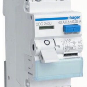 CDC240J 40A/ 30MA/AC RESIDUAL CURRENT DEVICE 40A 2P 2M 30MA AC 6KA