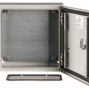 CS 33/150 OBUDOWA METALOWA NT 300X300X150 DRZWI PEŁNE Z PŁYTĄ IP65 SZARY