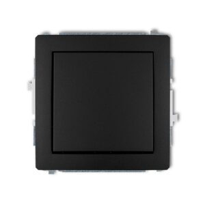 DECO BLACK MAT MODULE SINGLE POLE SWITCH SCREW TERMINALS 10AX 250V