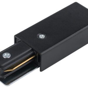 PROFILE POWER SUPPLY END FOR LIGHTING BUSBARS IP20 BLACK PC/STEEL