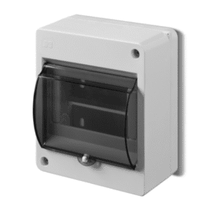 S-5 MINI ROZDZIELNIA PLASTIKOWA NT 5M 1X 5M N+PE IP30 IK05 140X120X84 DRZWI DYMNE BIAŁY 0642-03