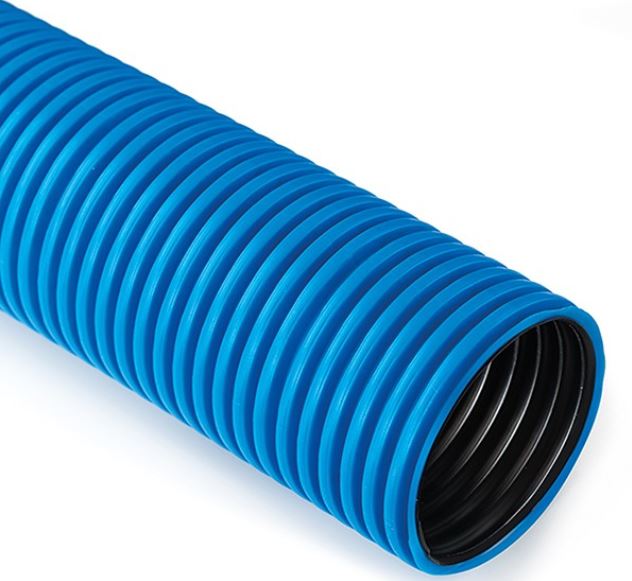 QRK 40-25 FLEX NIEBIESKI RURA OSŁONOWA KARBOWANA DWUWARSTWOWA ZIEMNA HDPE FI40/32 450N/5CM