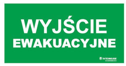 PICTOGRAM 246x123 TMP 13 FOR ONTEC S EMERGENCY EXIT