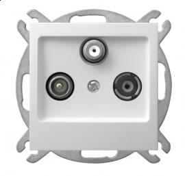 IMPRESJA MODUŁ BIAŁY GNIAZDO RTV-SAT KOŃCOWE 1.5-2DB