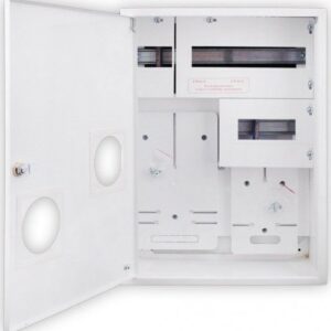 RZ-11NNT1i3F+25SO ROZDZIELNIA METALOWA LICZNIKOWA NT 3F/1F 25M 575X420X220 DRZWI ZAMEK/SZYBA BIAŁY