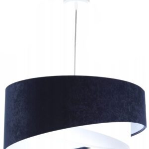 NESSA GRANATOWY/ BIAŁY/ SREBRNY OPRAWA WISZĄCA 1X E27/ 60W IP20 TKANINA/ TWORZYWO