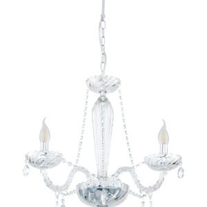 BASILANO 1 CHROM/ PRZEZROCZYSTY OPRAWA WISZĄCA 3X E14/ 40W IP20 STAL/ SZKŁO