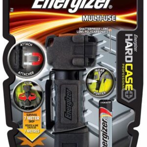 LED FLASHLIGHT 1X LR06 / AA 75LM IPX4 30M 6H RUBBER WITH MAGNET HARDCASE PRO MULTIUSE