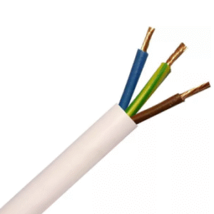 H03VV-F OMY 3X 1.5 ŻO BIAŁY PRZEWÓD MIESZKANIOWY OKRĄGŁY MIĘKKI 300/300V