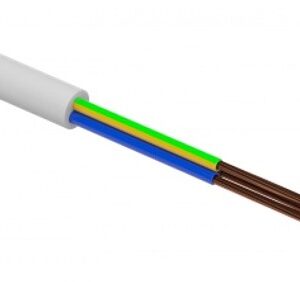 H03VV-F OMY 3X 1.5 ŻO BIAŁY PRZEWÓD MIESZKANIOWY OKRĄGŁY MIĘKKI 300/300V BĘBEN