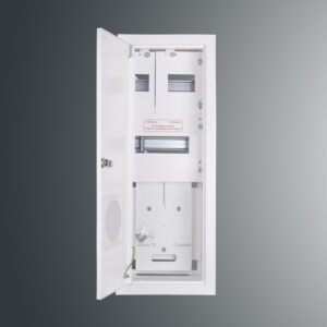 RW-23NNT1F+14SO ROZDZIELNIA METALOWA LICZNIKOWA PT 1F 610X210X170 IP30 DRZWI ZAMEK/SZYBA BIAŁY